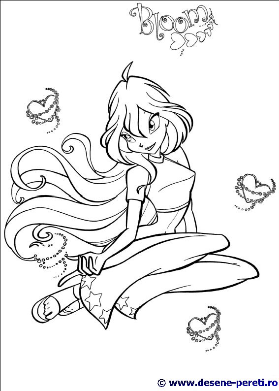 winx club desene colorat